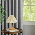 thumbnail image 7 of Grey Pinch Pleated Faux Linen Curtains 60% Blackout Two Pages with Pin Hooks - Back Tab Mid Century Modern Farmhouse Curtain - Cottagecore Curtain Light Filtering 40 x 72 Inches Long, 7 of 7