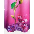 thumbnail image 4 of Camiseta de Talla Extra de Color Degradado con Estampado de Rosa Rosegal Camisetas tallas grandes, 4 of 5