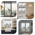 thumbnail image 7 of Spring Window Privacy Film, Farmhouse Pots Plant Leaves Wood Plank Black Plaid Static Cling UV Sun Blocking Tint Film Heat Control Windows Films for Bedroom Bathroom, Window Stickers 29.5"x78.7", 7 of 7
