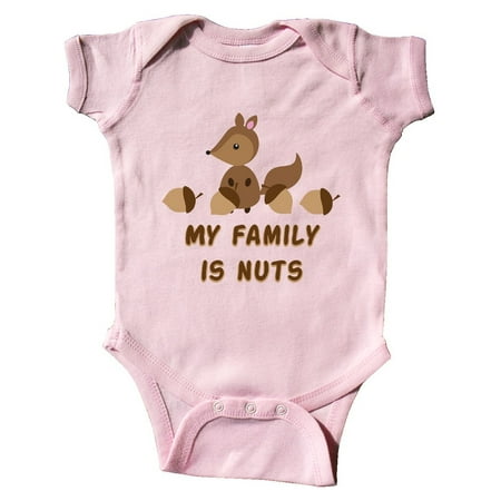 

Inktastic My Family is Nuts Gift Baby Boy or Baby Girl Bodysuit