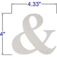 thumbnail image 2 of Pack of 1, 4 Inch x 1/4 Inch & Times New Roman Bold Wood Letters for Wood Craft Project, Children or Adult Art Work, Home and Holiday Décor and DIY Fun, Made in USA, 2 of 2