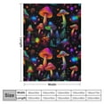 thumbnail image 4 of JEUXUS Funny Mushroom Blanket for Kid Adult Soft Warm Cozy Flannel Throw Blanket for Couch Sofa Bed, 4 of 6