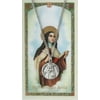 Pewter Saint St Teresa Avila Medal with Laminated Holy Card, 3/4 Inch