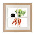 thumbnail image 1 of Carrot Vegetable Tasty Healthy Watercolor Frame Wall Tabletop Display 4 Openings Picture, 1 of 3