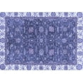 thumbnail image 1 of Ahgly Company Machine Washable Indoor Rectangle Abstract Blue Modern Area Rugs, 3' x 5', 1 of 4