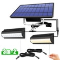 thumbnail image 2 of Bewildely 2 lámparas de luz solar para interior/exterior, luz colgante de cobertizo alimentada por energía solar separada con cable de tracción Iluminación y accesorios Negro luz blanca Bewildely HA028089-02, 2 of 6