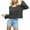 Black, variant on Womens Solid Hollow Cropped Sweaters Pretty Tops Crewneck Long Sleeve Sweatshirt Casual Jumper Cotton Pullover Blue M
