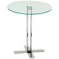 thumbnail image 2 of Cortesi Home  Solen Round Clear Glass End Table, 2 of 2
