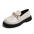thumbnail image 2 of Zapatos de cuero para niñas Zapatos para niñas de primavera y otoño Zapatos planos sin cordones de moda versátiles de estilo para niñas, 2 of 6