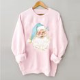 thumbnail image 1 of Babysbule Chemises de Noël pour Femmes Mode Imprimé Col Rond Manches Longues Chandail en Molleton Ample Tops Liquidation Tops Mode, 1 of 4