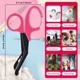 thumbnail image 5 of 2 Pack Nurses Scissors - 7.5 inch Bandage Scissors for Nurses with Carabiner, Fluoride-Coated Non-Stick Blades Stainless Steel Trauma Shears for Nurses, Doctors, and Nursing Students (Pink), 5 of 8