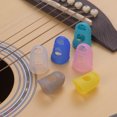 thumbnail image 3 of 6pcs Guitar Silicone Finger Fingertip Protectors for Guitar Ukulele Beginners (Random Color Delivery), 3 of 4