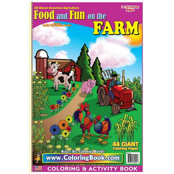 Food and Fun on the Farm Really Big Coloring Book 12 x 18