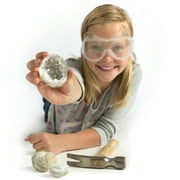 Nat Geo Break Open 2 Geodes Science Kit for Child 8 Years and up, Includes Goggles