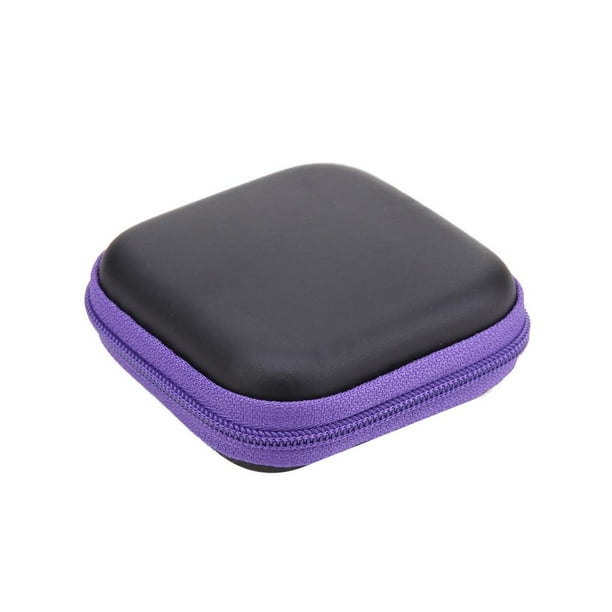 Audífonos 80 * 80 * 30 mm Caja cuadrada de EVA Caja de almacenamiento de cable de compatible con Bluetooth WDOplteas Para estrenar