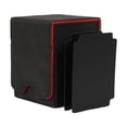 thumbnail image 2 of lionlar Trading Card Deck Case, with Separator + Sleeved Cards Container Card Organization Box for Baseball Cards , Black Red U, 2 of 8