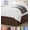 Brown, variant on 2026 New Queen Size Wrap Around Ruffle Bed Skirt, 16 Inch Drop, Adjustable Buckle & Elastic Belt, Brushed Microfiber, Machine Washable, Fade & Wrinkle Resistant, Spa Blue