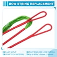 thumbnail image 5 of Uxcell Traditional Recurve Bow String Replacement Archery Bowstring Accessories for Universal Equipment Green/Red, 5 of 7