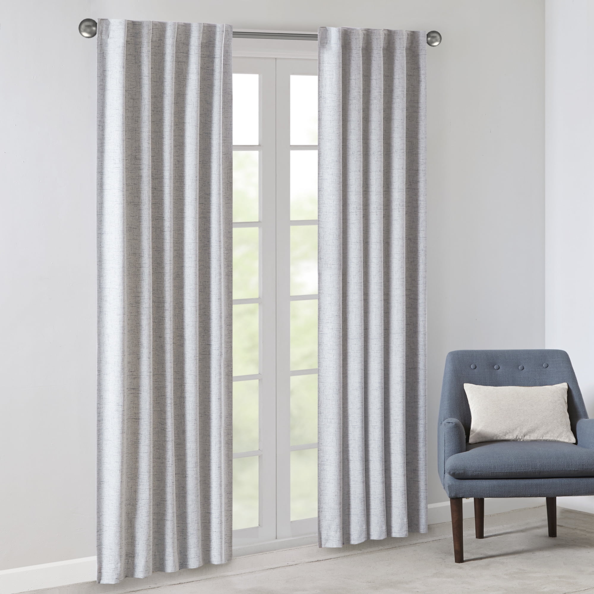 510 Design Sable Woven Heathered 100 Total Blackout Curtain Panel