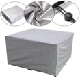 thumbnail image 4 of Waterproof Outdoor Furniture Cover for Patio Garden Chairs, Heavy-Duty PVC Protector Against Rain, Snow, UV Damage (75 Sizes, Silver/Black), 4 of 5