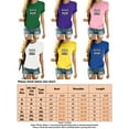 thumbnail image 2 of Frontwalk Ladies T-shirt U.S.A FUN Summer Tops Short Sleeve T Shirt Women Soft Tunic Blouse Letter Print Pullover Yellow S, 2 of 2