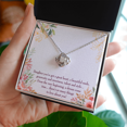 thumbnail image 2 of To My Daughter You've Got a Great Heart Infinity Knot Necklace Message Card, 2 of 7