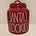 thumbnail image 2 of Rae Dunn SANTA'S COOKIES Canister allside red ceramic - Christmas themed, 2 of 2