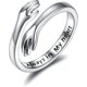 thumbnail image 1 of Anillos de abrazo YUANXCMXG Plata de ley 925 ajustable Te amo para siempre regalo de joyería para adolescentes, 1 of 4