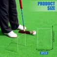 thumbnail image 2 of Set of 9 Croquet Wickets Replacement for Croquet Metal Hoops with Galvanized and Plastic Coating for Family Lawn Backyard Outdoor Game(Square), 2 of 7
