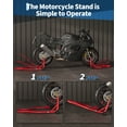 thumbnail image 6 of Motorcycle Stand Lift Front and Rear Wheels Lift with u+2 Adjustable Swingarm Spool for Maintenance and Repairs, 6 of 13