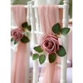thumbnail image 2 of Flores artificiales InnoGear de espuma rosa empolvada, 50 unidades, 2 of 7