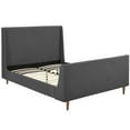 thumbnail image 2 of Platform Bed Frame, Queen Size, Grey Gray, Fabric, Bedroom, Modern Contemporary HB35103, 2 of 5