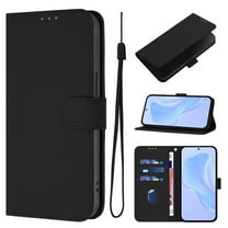 for iPhone 11 Case Wallet with Card Holder,PU Leather Anti-fall Thin Fit Phone case for Women Men,Kickstand,flip Shockproof Cover with Credit Card Slots and Wrist Strap,Black