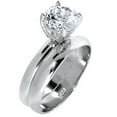 thumbnail image 2 of LaRaso Co His Her Wedding Ring Set 3 Piece TRIO Silver Black Titanium Couples Bands 6 13, 2 of 6
