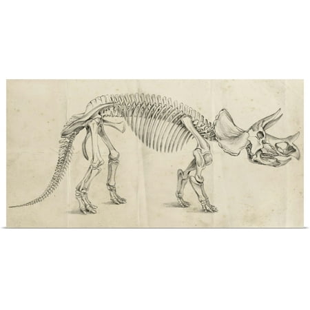 Great BIG Canvas | Rolled Ethan Harper Poster Print entitled Dinosaur Study II