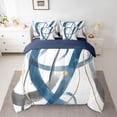 thumbnail image 2 of Homewish Geometric Stripes Lines 7-Piece Twin Bedding Sets for Female Men Teens,Retro Vintage Aesthetic Bedding Comforter Set,Minimalist Abstract Art Breathable Sheet Sets,Lightweight Room Decor, 2 of 8