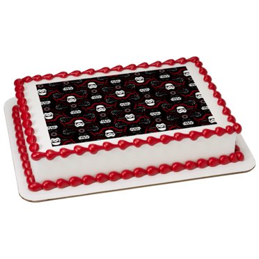 Star Wars Darth Vader Storm Troopers Edible Cake Topper Image Abpid Walmart Com