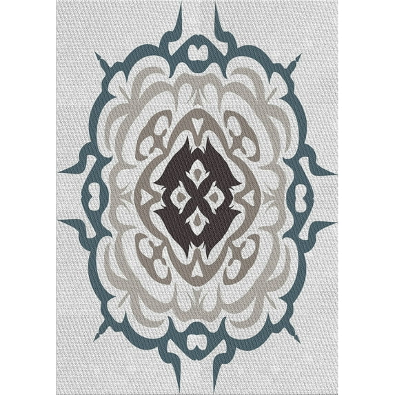 Ahgly Company Indoor Rectangle Patterned Beige Novelty Area Rugs, 2' x 3'