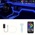 thumbnail image 1 of SUTENGDA 1 Set Of 118-inch Car Interior LED Light Strips  Car Atmosphere Lights USB Lights  Car Interior LED Light Strips  RGB Music Sync  Car Door  Center Console And Dashboard Fiber Opt, 1 of 5
