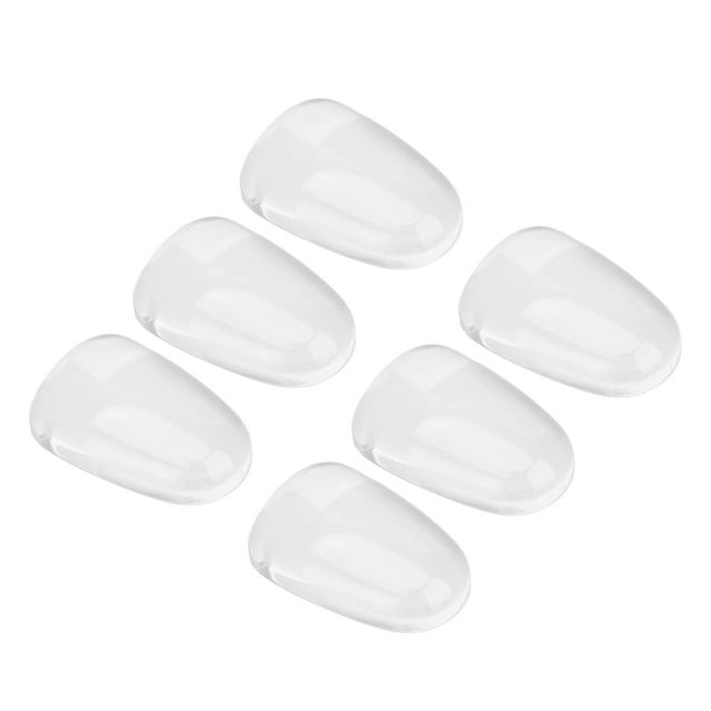 Nail Color Board Tips, Professional Clear Glass Nail Art Display 50pcs Round Head Water Drop DIY for Nail Beauty