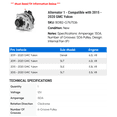 thumbnail image 2 of Alternator 1 - Compatible with 2015 - 2020 GMC Yukon - Autopart Premium, 2 of 2