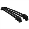 Spec-D Tuning Black Aluminum Adjustable Cargo Rail Cross Bar Roof Rack Compatible with Jeep Compass 2011-2016
