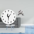 thumbnail image 2 of Reloj De Pared De Bailarina De Ballet Con Figuras De Búho, Escultura De Estatua De Animal Moderna Para Una Encantadora Cocina, Oficina, Decoración Del Hogar, Mesita De Noche, 2 of 8