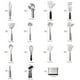 thumbnail image 2 of Juego de utensilios OXO Steel de 15 piezas de acero inoxidable con soporte, 2 of 6