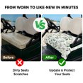 thumbnail image 4 of Golf Cart Seat Covers for 2 Seater,Spring Leaves Microfiber Cart Seat Towel Blanket,Sage Green Botanical Eucalyptus Vines Absorbent Breathable Non Slip Bench Seats Protector for Golf Course 51"x31", 4 of 9