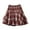 Red, variant on Womens Plaid Skirts Elastic High Waist a Line Pleated Tiered Flowy Cute Mini Skirt with Shorts