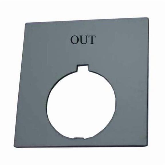 Eaton Legend Plate,Square,Out,Black HT8SP27