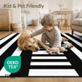 thumbnail image 3 of ODIKA 4'x6' Washable Area Rug Stripe Bold Interlocking Striped Welcome Graphic Doormat for Bedroom, Reading Nook, Pet Friendly & Non-Shedding, 3 of 5