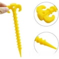 thumbnail image 6 of 36Pcs Inflatable Stakes and Tethers Plastic Stake 10 Inch Nylon Ropes with Hook Inflatable Spike Replacement Yard Inflatable Accessories Gardening Peg Tent Stake Christmas Decor for Garden, 6 of 9