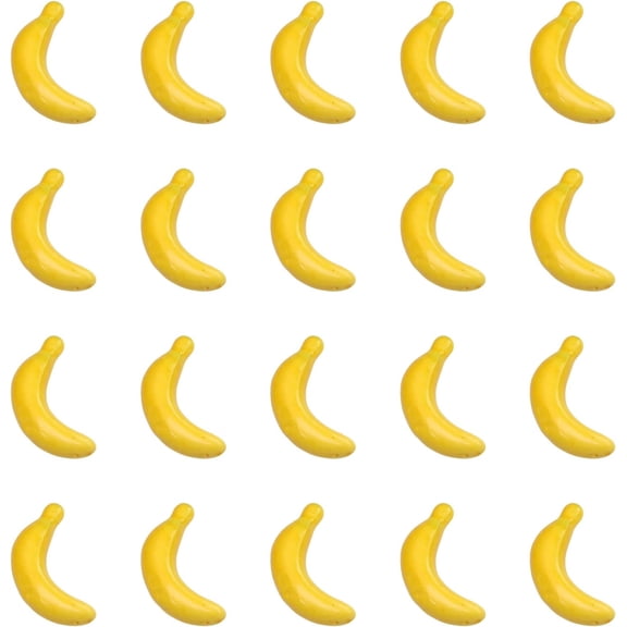 20Pcs Foam Fruit Artificial Banana Lifelike Models